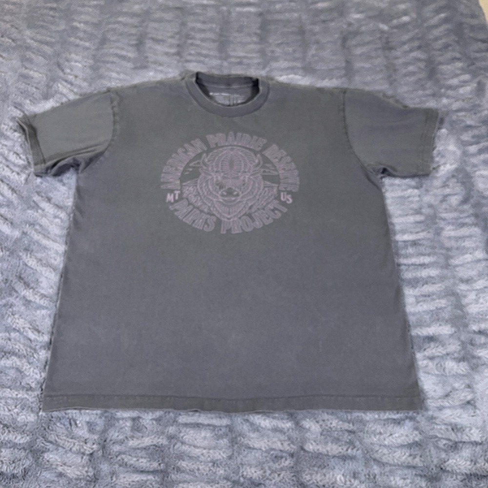 Parks Project American Prairie Reserve Buffalo Graphic T-Shirt‎ Charcoal Gray L
